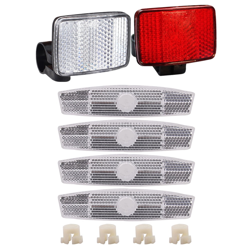 Yucurem Mountain Bike Reflector Set Mtb Front Rear Reflectors Night ...