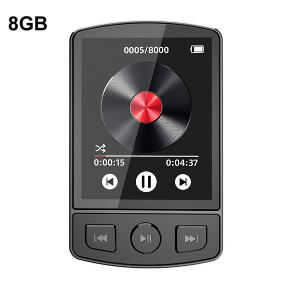 Yucurem Mp3 Player Music Player Button Bluetooth-compatible 5.2 for Sport(8gb)