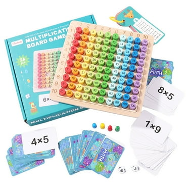 Yucurem Multiplication Board Early Educational Toys Pedagogical Toy for Primary Students