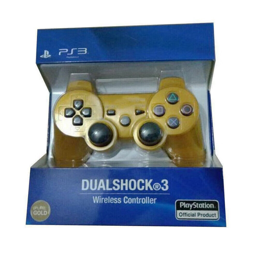 Yucurem PS3 Wireless Bluetooth Controller (Gold)