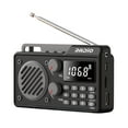 thumbnail image 1 of Yucurem Portable Radio AM FM 1500mAh Rechargeable with Best Reception, Transistor shortwave Radio Wireless Bluetooth Speaker with Large LCD Screen (Black), 1 of 10
