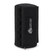 Yucurem Portable Roll Paper Storage Bags Hanging Towel Dispenser Outdoor Waterproof Napkin Holder Tissue Box for Picnic Camping Hiking (Black)