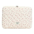 thumbnail image 1 of Yucurem Puffy Quilted Floral Laptop Case, Maple Leaf Padded Laptop Sleeve, Coquette Aesthetic Shockproof Cover for iPad, Computer, Tablet, Notebook, 14.17" x 0.98" x 10.24" (Pink), 1 of 8