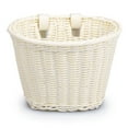 thumbnail image 1 of Yucurem Rattan Bike Basket Hand Woven Bike Basket Front Basket Adjustable Waterproof For Bike (White), 1 of 4