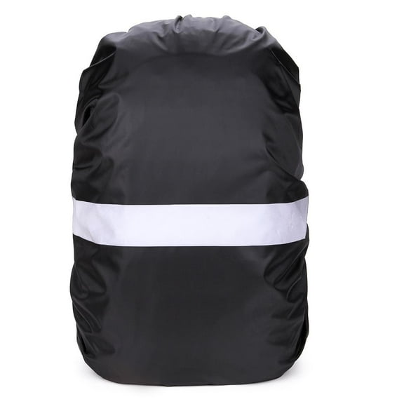 Yucurem Reflective Rain Cover for Backpack, Waterproof Light Rain Cover, Dustproof Bag Cover (Black)