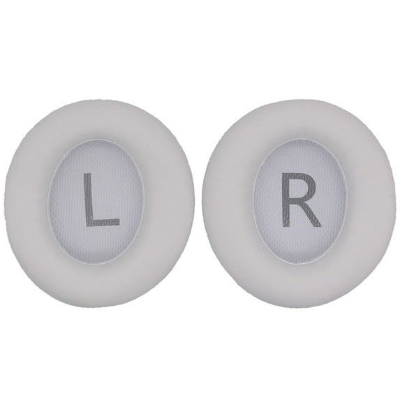 Yucurem Replacement Ear Pads Protein Leather Cover for Q45 Soundcore Life (White)