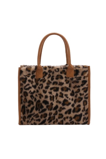 Fluffy Leopard Print Bag