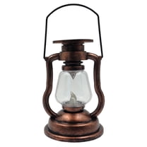 Yucurem Retro Solar LED Light - Portable Powered Kerosene, Antique Lantern Lights Decor (B)