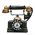 thumbnail image 1 of Yucurem Retro Telephone Model Desktop Ornament Craft Home Decoration Gift (A), 1 of 9