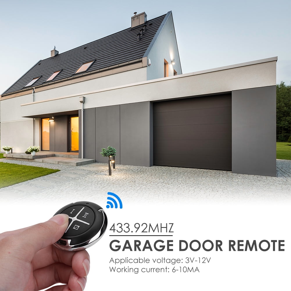 Yucurem Round 433MHz Remote Control Garage Door Electric Gate Clone Key