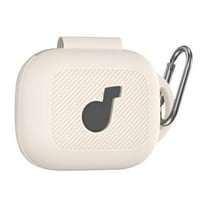 Yucurem Silicone Protective Cover Case with Carabiner for Soundcore C30i (Beige)