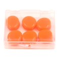 thumbnail image 1 of Yucurem Soft Swimming Earplugs, Waterproof Silicone Diving Supplies, Portable Earplugs for Shower and Swimming (Orange), 1 of 8