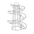 thumbnail image 1 of Yucurem Spiral Egg Skelter Dispenser Rack Metal Storage Display Rack (Silver), 1 of 9