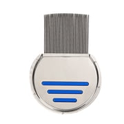 Yucurem Stainless Steel Density Teeth Hair Lice Comb Dust Free Brush (Blue)
