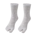 thumbnail image 1 of Yucurem Unisex Clog Socks Washable Toe Separation Socks for Everyday Wear (Grey), 1 of 9