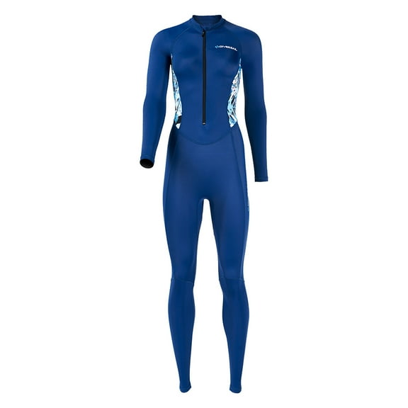 Yucurem Unisex One-Piece Wetsuit, Sunscreen Diving Swim Suit, Snorkeling Surfing Protection Suit (Dark Blue XXL)