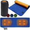 thumbnail image 1 of Yucurem Usb Heating Sleeping Mat 3-Level Adjustable 7 Zone Areas Camping Mattress Camping Bedding (Blue, Grey), 1 of 10