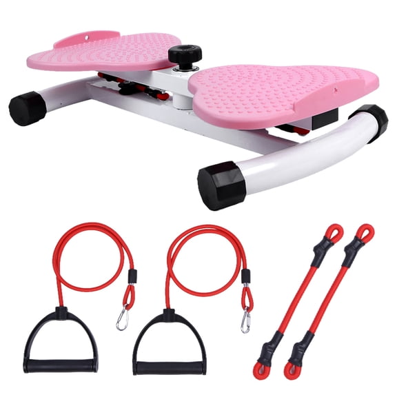 Yucurem Waist Twister Machine with 4 Exercise Belts, Ab Twist Board with 300 lbs Weight Capacity, Noiseless Home Gym Equipment for Women Men