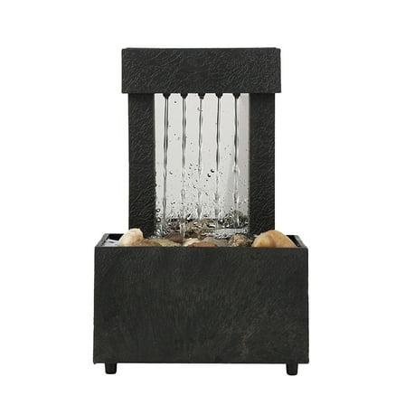 Yucurem Water Fountain Desktop Ornament Flowing Water Waterfall Home Teahouse Decor Home Decorations