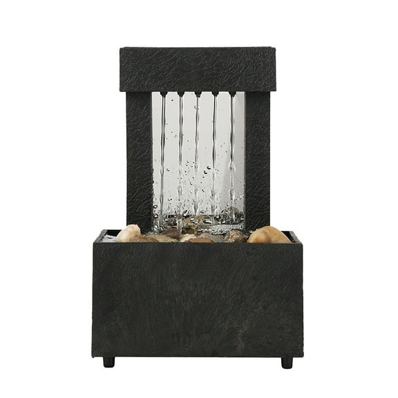 Yucurem Water Fountain Desktop Ornament Flowing Water Waterfall Home Teahouse Decor Home Decorations