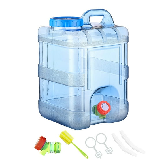 Yucurem Water Jug Set - 4 Gal Outdoo Water Jug with Spigot, Portable Car Water Tank with Handle, Large Capacity Water Buckets for Camping Hiking