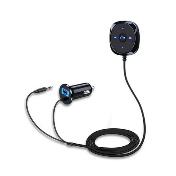 Yucurem Wireless Bluetooth-compatible Music Receiver 3.5mm AUX Car Kit Adapter
