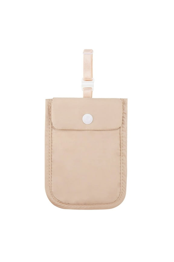 Women Bra Wallet Pickpocket Proof Bag For Money Valuables Pouch (Beige) Portable wallet (Beige)