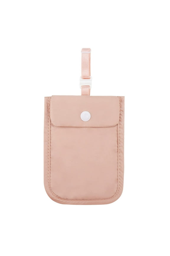 Women Bra Wallet Pickpocket Proof Bag For Money Valuables Pouch (Pink) Portable wallet (Pink)