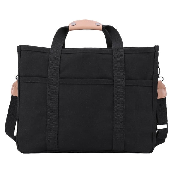 Yucurem Women Large Capacity Tote Bag Stylish Canvas Bag With Adjustable Strap (Black S) Tote bag (Black S)