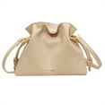 thumbnail image 1 of Yucurem Women Pleated Bucket Bag Pu Crossbody With Drawstring Shoulder Handbags(beige) Fashion shoulder bag (Beige), 1 of 1