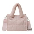 thumbnail image 1 of Yucurem Women Quilted Fashion Shoulder Bag Puffer Tote Bag Chic Hobo Bag (Pink) Fashion shoulder bag (C), 1 of 1