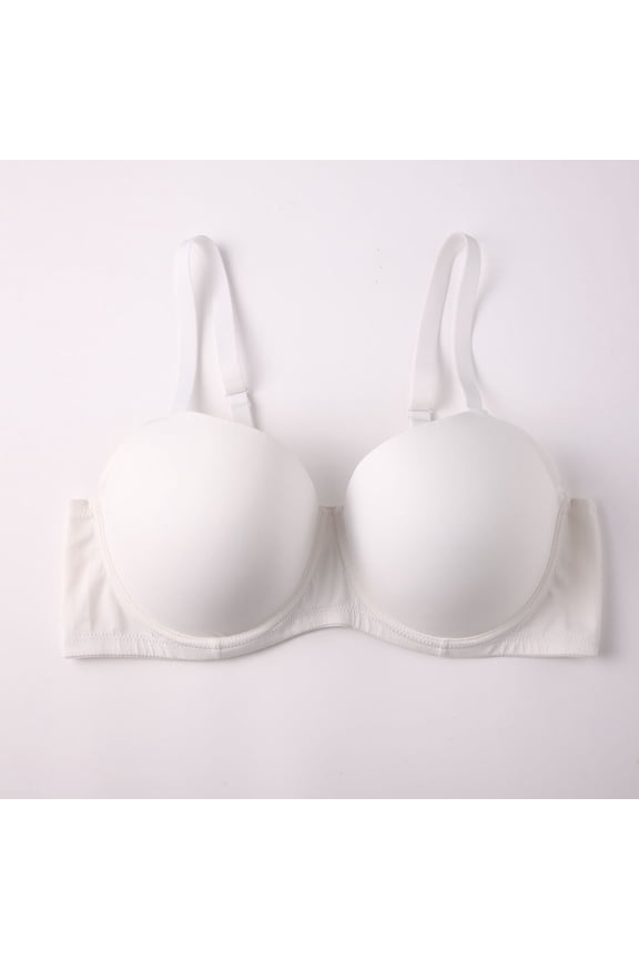 Backless Clear Back Bra Convertible Wireless Dance Bra Unpadded Adjustable Straps Low Bac
