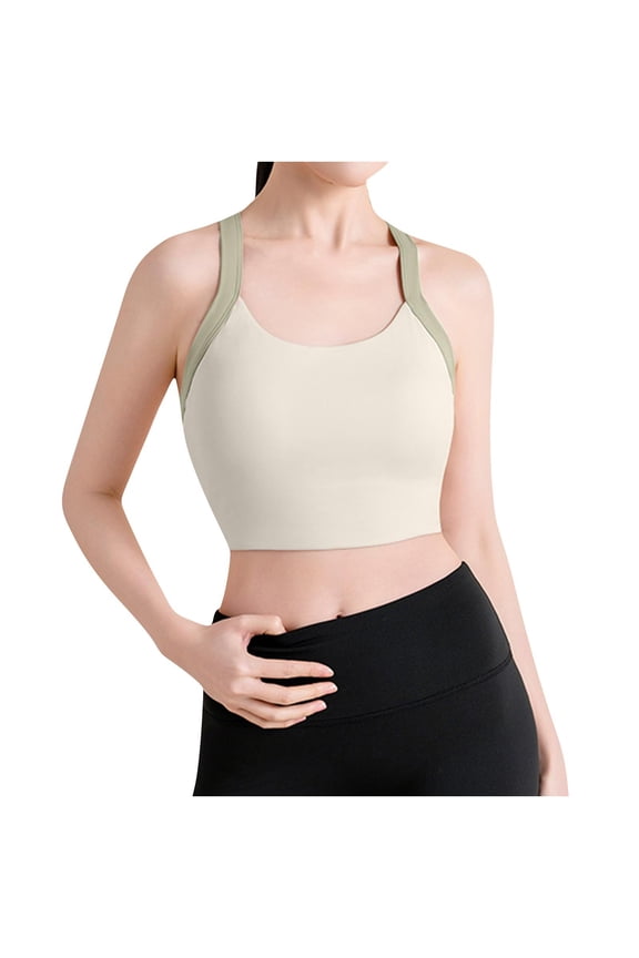 High Impact Sports Bras for WomenRacerback Running Bra Workout Crop Tank Tops Longline Sports Bra Push up