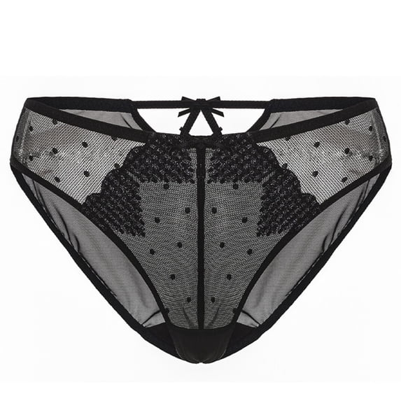 YueHuiYing Lace Thongs Lingerie Panties Strappy Cheeky Underwear Plus Size Tangas Bikini Brief for Curvy Women