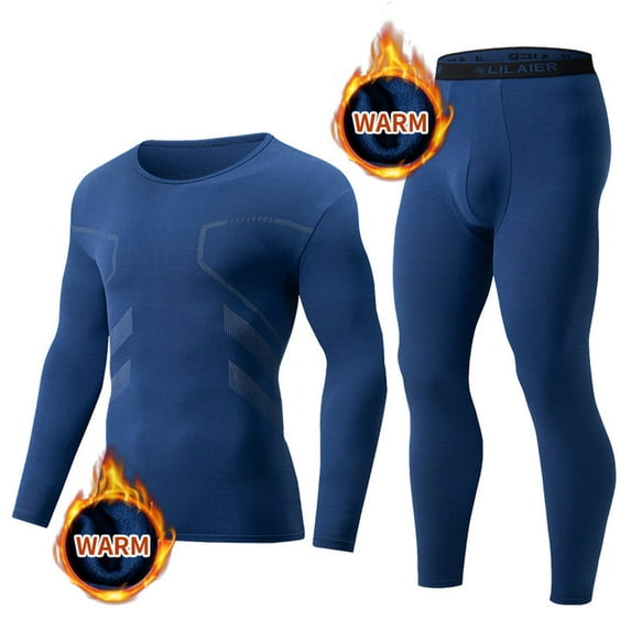 YueHuiYing Long Johns for Men's Comfortable Fit Men's Thermal Underwear Lined Top and Bottom Set for Winter