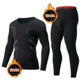 thumbnail image 1 of YueHuiYing Long Johns for Men's Comfortable Fit Men's Thermal Underwear Lined Top and Bottom Set for Winter, 1 of 8