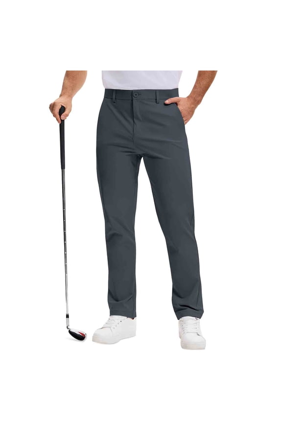 Men Solid-Color Casual Loose Sports Outdoor Golf Button-Up Lightweight Breathable Pants
