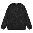 thumbnail image 1 of YueHuiYing Men's Autumn and Winter Season Loose and Soft Solid Color Long Sleeved Round Neck Pullover Activewear shirt, 1 of 3