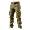 thumbnail image 1 of YueHuiYing Men's Casual Sports Pants Loose Straight Leg Outdoor Multi Pocket Work Pants Men's Pants, 1 of 2