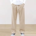 thumbnail image 1 of YueHuiYing Men's Elastic Waist Comfort Joggers Workout Pants Casual Solid Sweatpants Pants Drawstring Outdoor Trousers, 1 of 6
