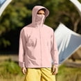 thumbnail image 1 of YueHuiYing Men's Lightweight Silk Sun Protection Hooded Jacket Full Zip Slim Fit Long Sleeve for Outdoor Wear, 1 of 9