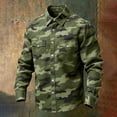 thumbnail image 1 of YueHuiYing Men's Retro Camouflage Print Long Sleeve Button Down Shirt Breathable Durable Casual Top For Outdoor Activities Hiking Camping And Everyday Wear, 1 of 3