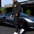 thumbnail image 1 of YueHuiYing Men's Tracksuit 2 Piece Sweatsuit Track Suit Zipper Long Sleeve Tops Jogging Pants Casual Outfits For Men's, 1 of 9