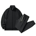 thumbnail image 1 of YueHuiYing Men's Tracksuits 2 Piece Running Sports Sweatsuits For Men's Full Zip Athletic Jackets and Pants Outfits, 1 of 5