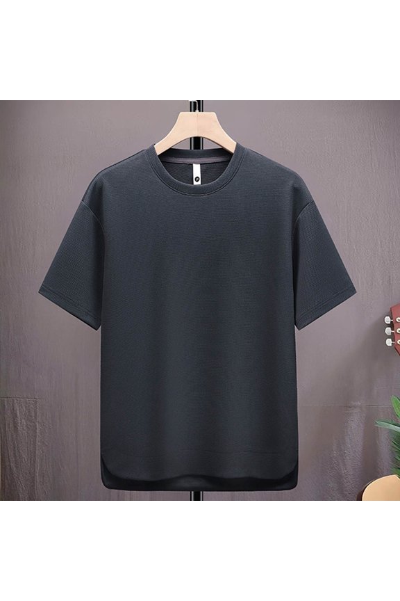 Men's Tropical Print Short-Sleeve Collared Button-Down Shirt with Chest Pocket Casual Lightweight Breathable Summer Beach Vacation Top