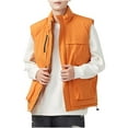 thumbnail image 1 of YueHuiYing Men's Vest Sleeveless Zip Up Jackets Coat Lightweight Quilted Gilet with Pockets, 1 of 9