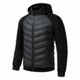 thumbnail image 1 of YueHuiYing Men's Warm Hooded Double - Pocket Jacket Business Casual Style, for Cold Weather Wear, 1 of 9
