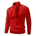 thumbnail image 1 of YueHuiYing Mens Crewneck Sweaters Casual Knit Lightweight Dress Sweater Long Sleeve Slim Fit Fall Winter Pullover, 1 of 2