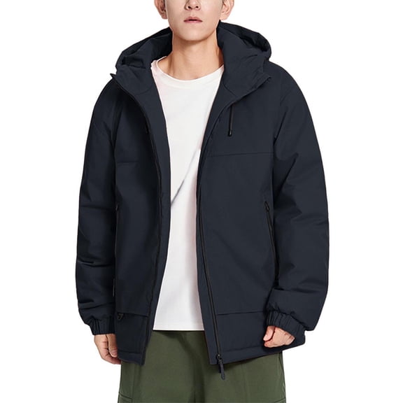 YueHuiYing Mens Lightweight Windbreaker Full Zip Casual Work Jacket Golf Business Fall Track Coat with Pockets