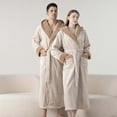 thumbnail image 1 of YueHuiYing Mens Robe with Hood, Ultra Cozy Bathrobe for Men Hooded Robe with Belt & 2 Pockets, 1 of 6